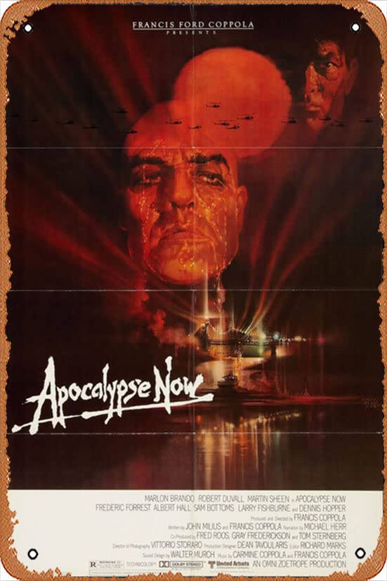 AirBnk Apocalypse Now Movie Poster Metal Tin Signs Vintage Wall Art Best Gift 12x8 Inch Bathroom Retro Art Metal Sign Coffee And Bar Wall Decor