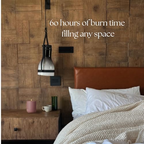 CAFTARI Luxury Aromatherapy Candle | Oudh, Cedarwood &amp; Patchouli | 60 Hour Burn | Clean Coconut Soy Wax | Vegan, Gift-Ready Candle for Stress Relief, Home Spa Feel | Scent of Nirvana