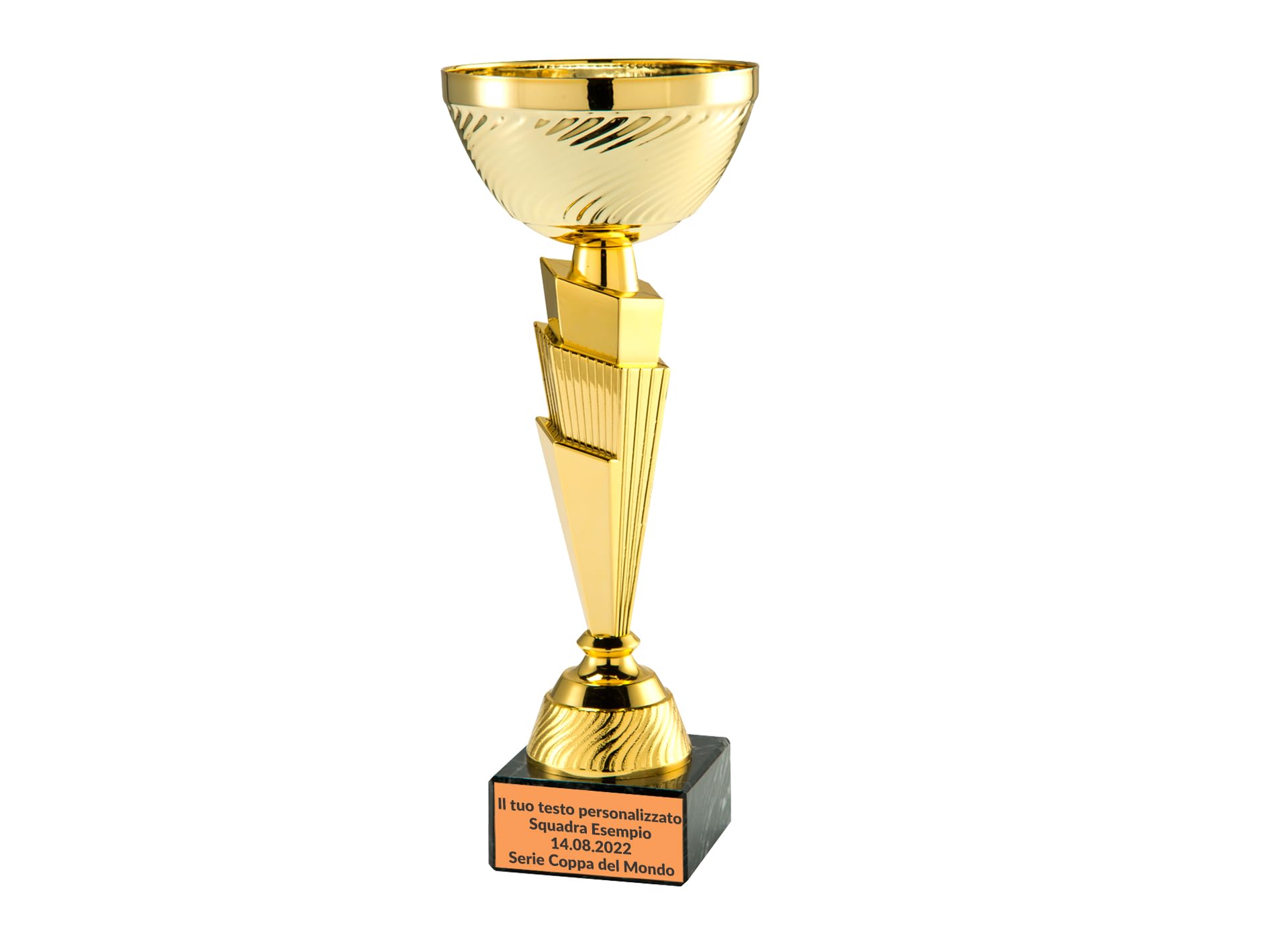 Larius Trofeo Calcio Premium 25 Cm - Coppa Dorata 1,2 Kg, Personalizzabile