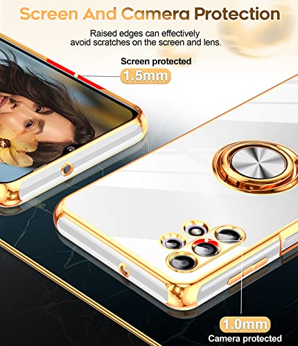 Coque Samsung A32 5G avec protège-écran et anneau blanc - 4