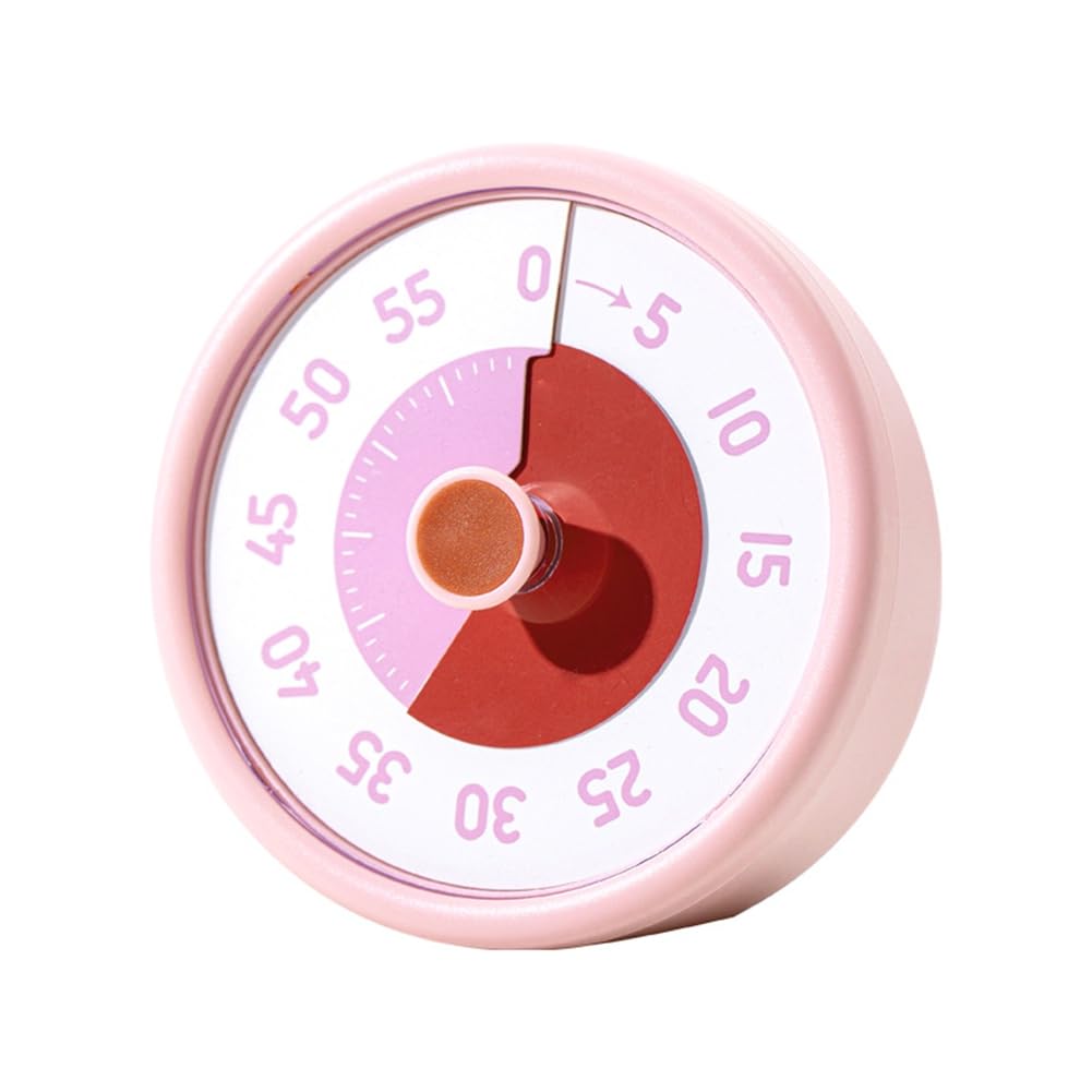 Vjsujehgy Kitchen Timer Reminder Round Cute Visual Timer Silent Time Management Cooking Countdown Timer B