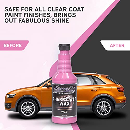 Cera líquida para autos Lane's Cherry Wet Wax 32 Oz miniatura 5