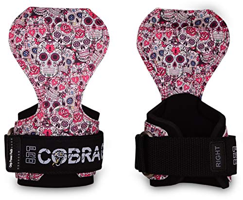 Image of Cobra Grips Weight Lifting Gloves with Adjustable Neoprene Padded Wrist Wraps - Heavy Duty Alternative to Power Lifting Hooks for Deadlifts