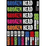 Broken Head Aufkleber Bogen Color Flash A3-Format - Sticker - Decal - Dekor - Sponsoren Aufkleber für Auto, Motorrad usw.