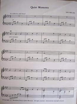 Paperback Quiet Moments: Hymn Arrangements for Piano Book