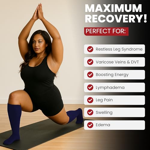 Image of BAMS Compression Socks Women & Men- Premium Bamboo Ultra Soft No-Smell 15-20 mmHg
