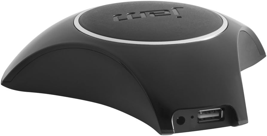 JAM Levity Wireless Levitating Speaker, Built-In Speakerphone, USB Charging Port Charges Devices, Speaker Levitates and Plays Music, Perfect for Parties, Gifts, Party Trick, HXP760 Black