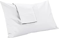 Vista 20 de MyPillow Giza Dreams - Juego de fundas de almohada 100% algodón de gran tamaño [Queen, azul lago]