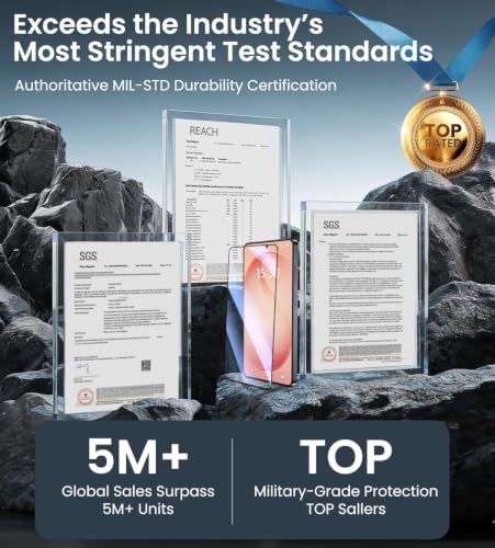 Image of Uyiton Tempered Glass Screen Protector Compatible with Samsung Galaxy S26 Ultra (6.9 Inch) | Pack of 2 | 9H Hardness | Military-Grade Protection | HD Clear | Fingerprint Unlock Compatible