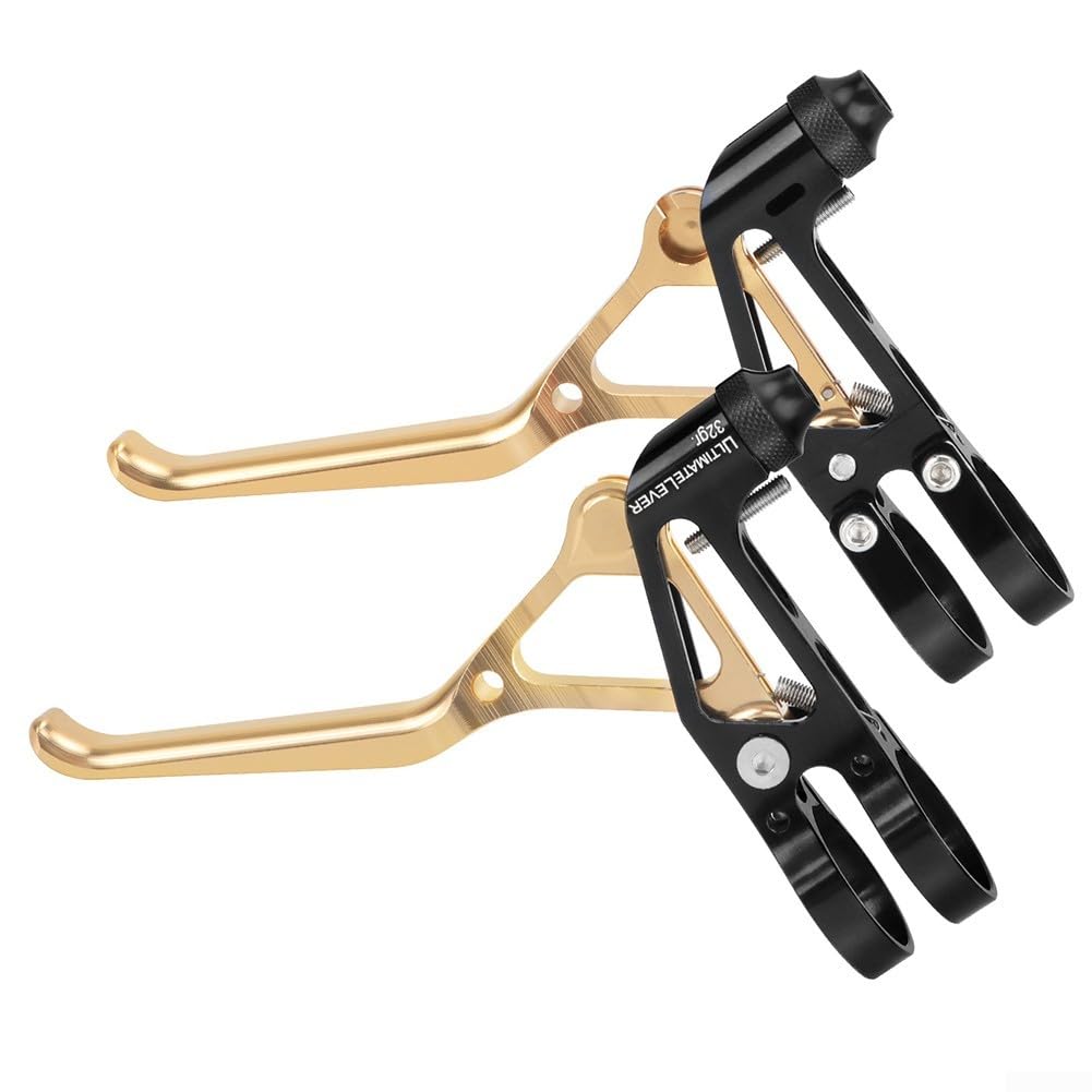 Premium-Fahrrad-Bremsgriff-Set, 1 Paar Fahrrad-Bremshebel, für MTB, Mountainbike, Rennrad, Fahrrad, Bremsgriff (für Champagner)
