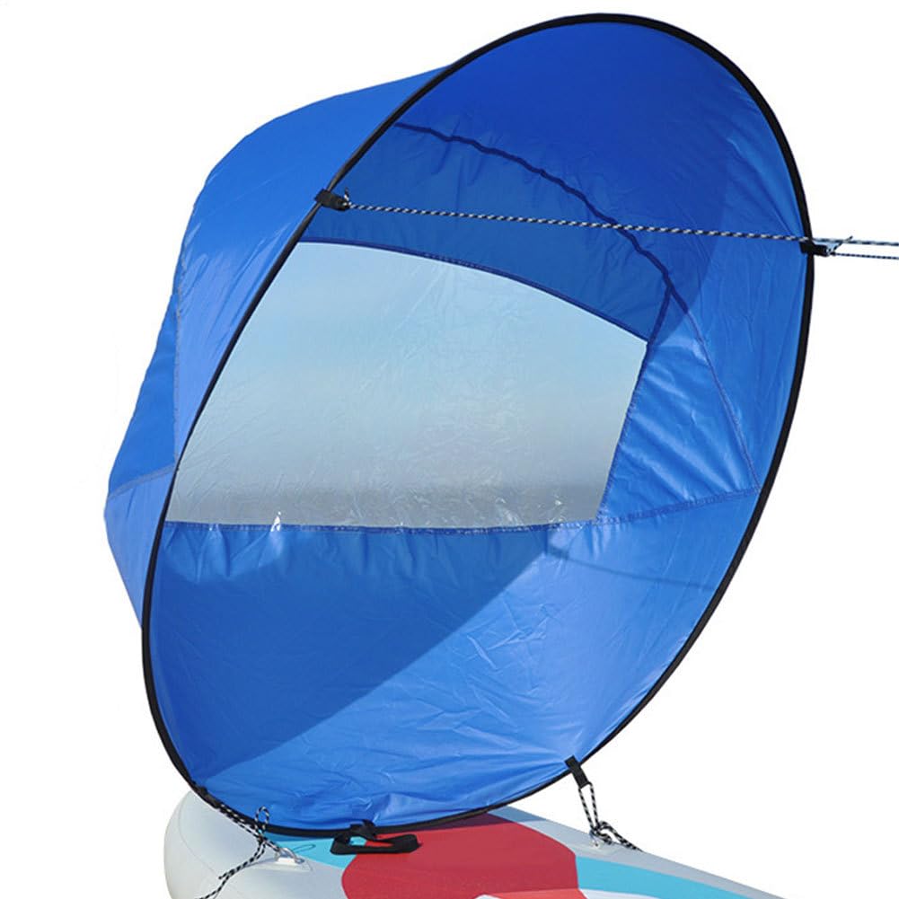 Kajak Windsegel Paddel, Groß 108 cm tragbares und faltbares Downwind-Segel mit Aufbewahrungstasche, Kajak Zubehör für Kajaks, Kanus und Schlauchboote