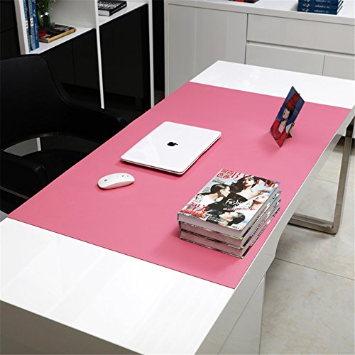 LL-COEUR XXL PVC Tapis de Souris Hydrorésistant Mouse Pad Ordinateur Table Mat (900 x 500 x 2.8 mm, Rose)