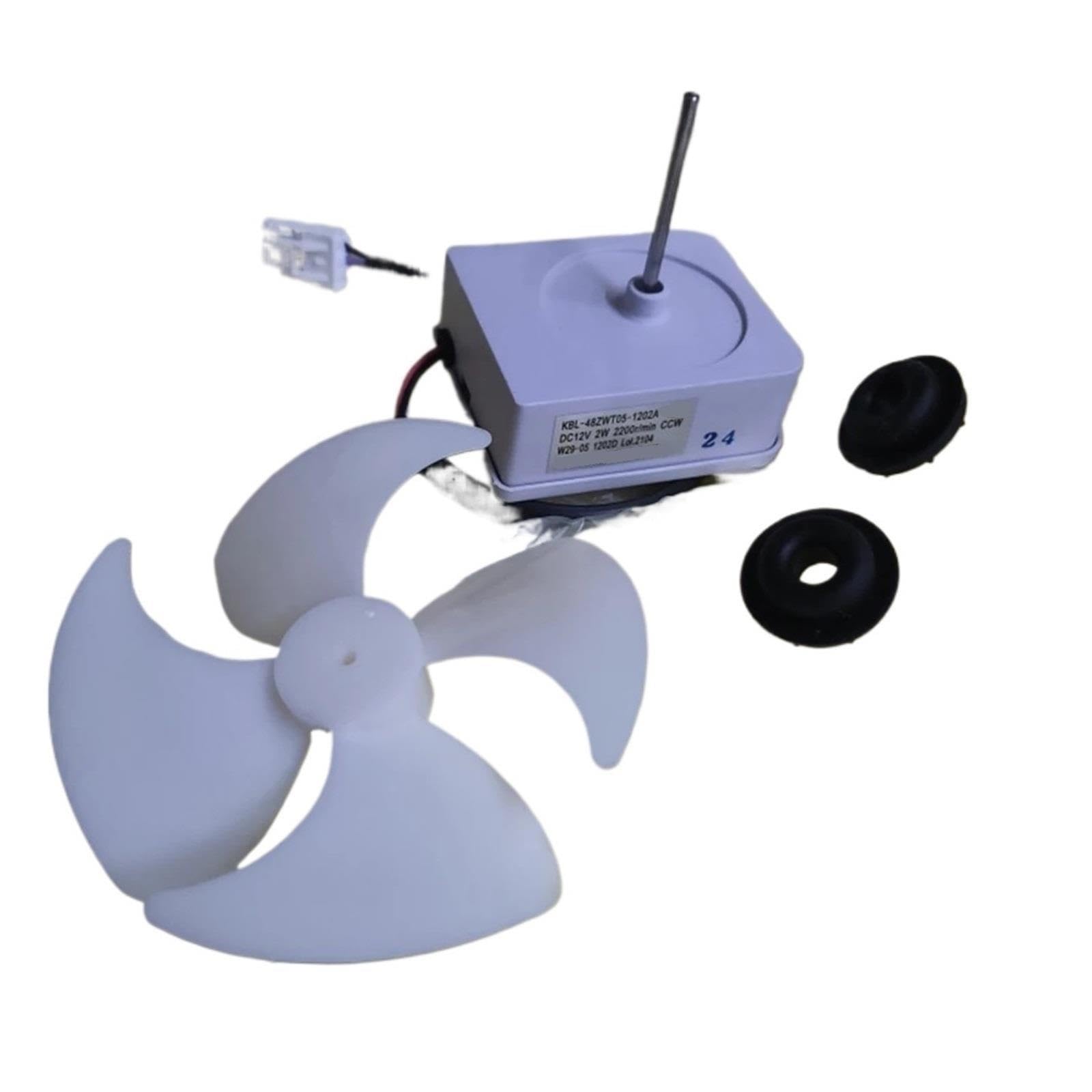 Motor De Ventilador De Refrigerador, Compatible Con Omar, Ventilador De Refrigeración KBL-48ZWT05-1202A 12V 2W W29-05 1202D Funcionamiento Del Congelador De Refrigeración