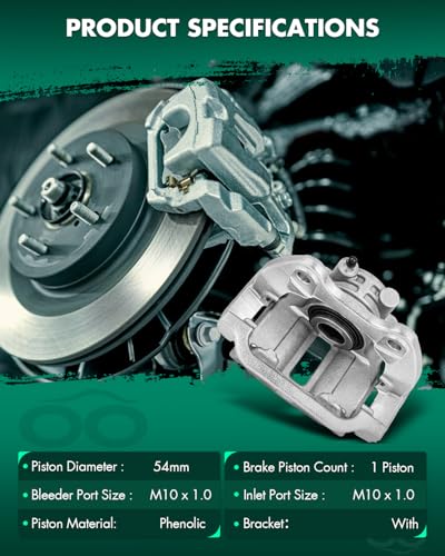 Image of SCITOO Rear Brake Calipers With Bracket 18B4854 18B4855 Compatible For Cadillac For DeVille 2003-2005,For Cadillac For DTS 2006-2011,For Chevrolet For Silverado 1500 2003-2006