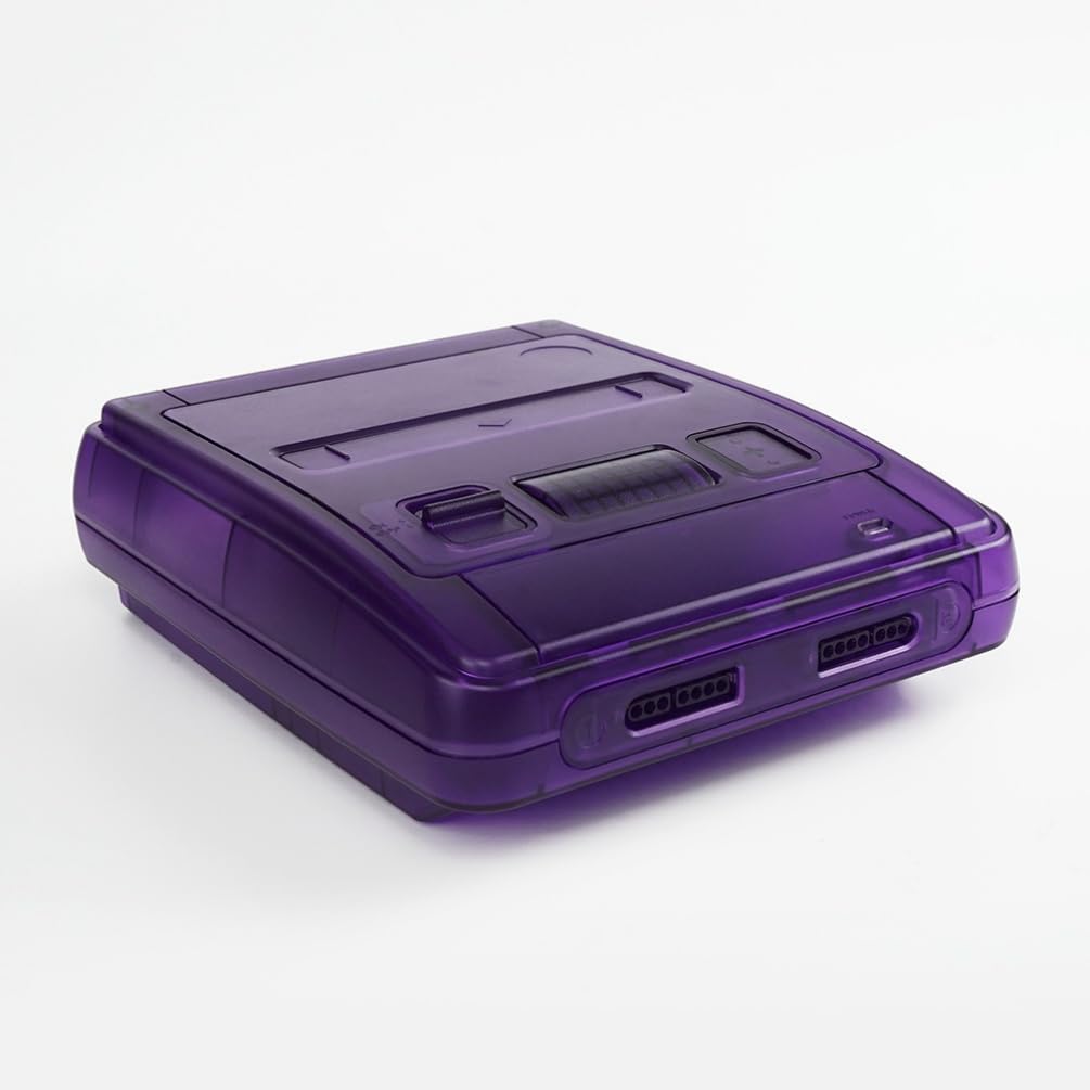 Console di gioco Housing Shell per SFC macchina da gioco di ricambio della copertura semi trasparente caso (Transparent black)