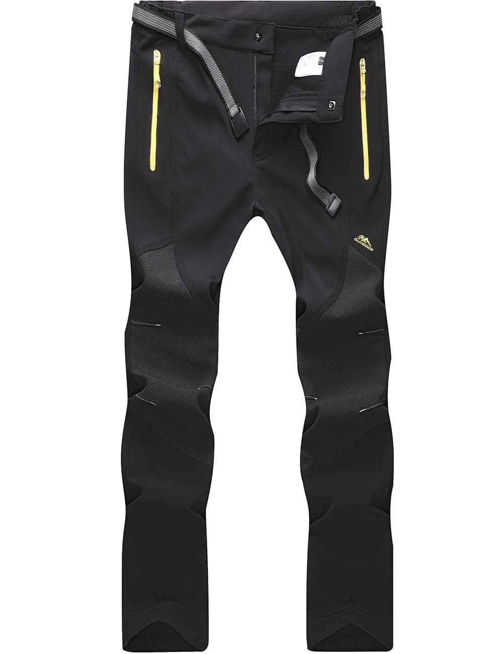 BenBoy Pantaloni Trekking Uomo Invernali Impermeabile Pantaloni da Sci Neve Arrampicata Escursionismo Caldo Pantaloni Softshell Outdoor