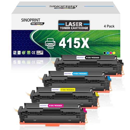 Cartouche toner 415X compatible HP M479dw sans puce pour des impressions couleur nettes