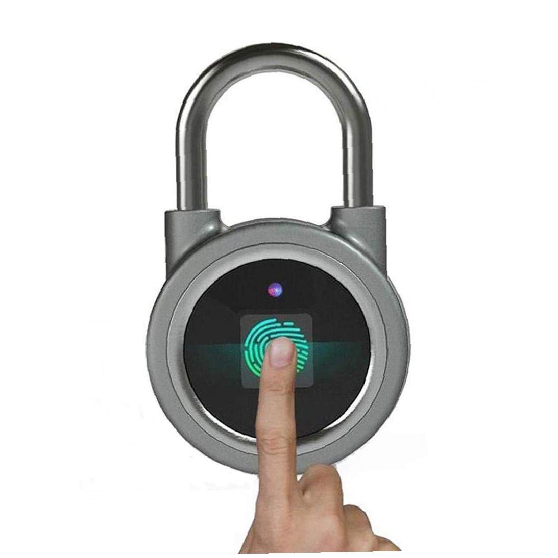 Huella Digital Candado Bloqueo Inteligente Bluetooth USB Recargable Ip65 Resistente Al Agua Ideal para Puerta De La Casa Maleta 1pc Inteligente Candado Recargable USB Lock