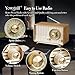 YOWGUIF AM FM Radio Classic Retro Wood Table Radio Bluetooth Speakers Radios Plug-in Wall with Rotary Knob Great for Home, Office