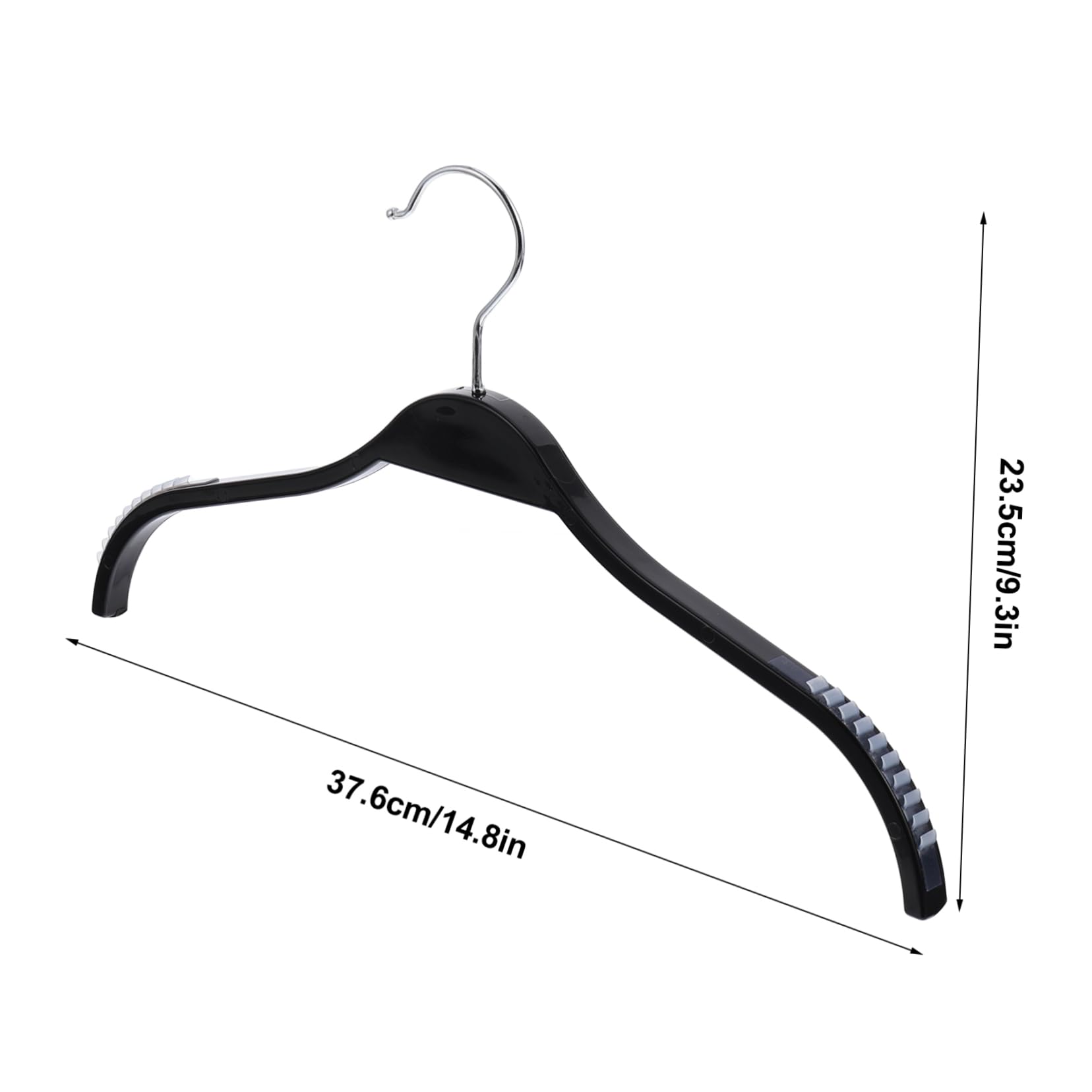 Wakauto Traceless Clothing Hangers 10 Pcs Plastic Hanger Hooks Space Saver for Dry Wet Clothes