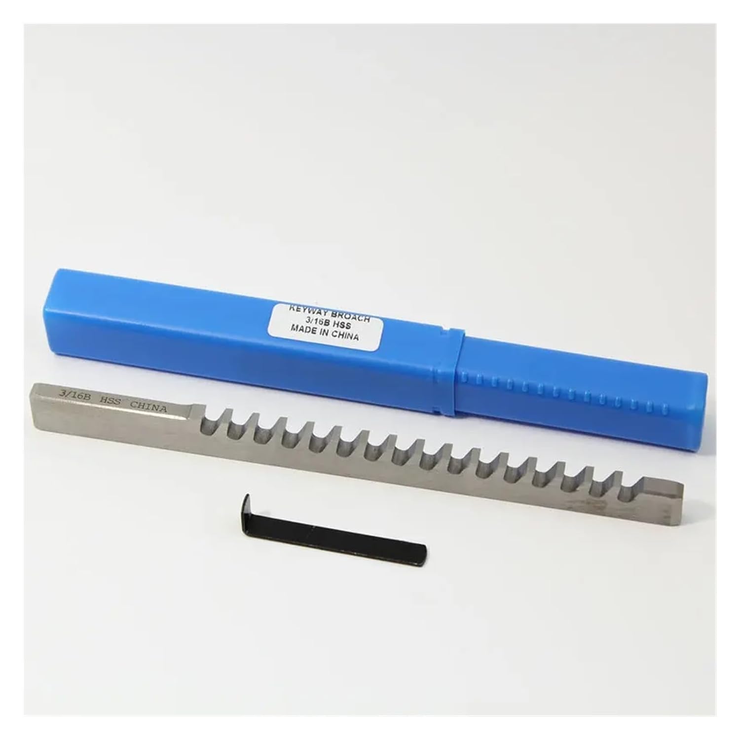 5mm B1 Push-Type Keyway Broach Metric Sized with Shim High Speed Steel Cutting Tool for CNC Machine Heat Resistance