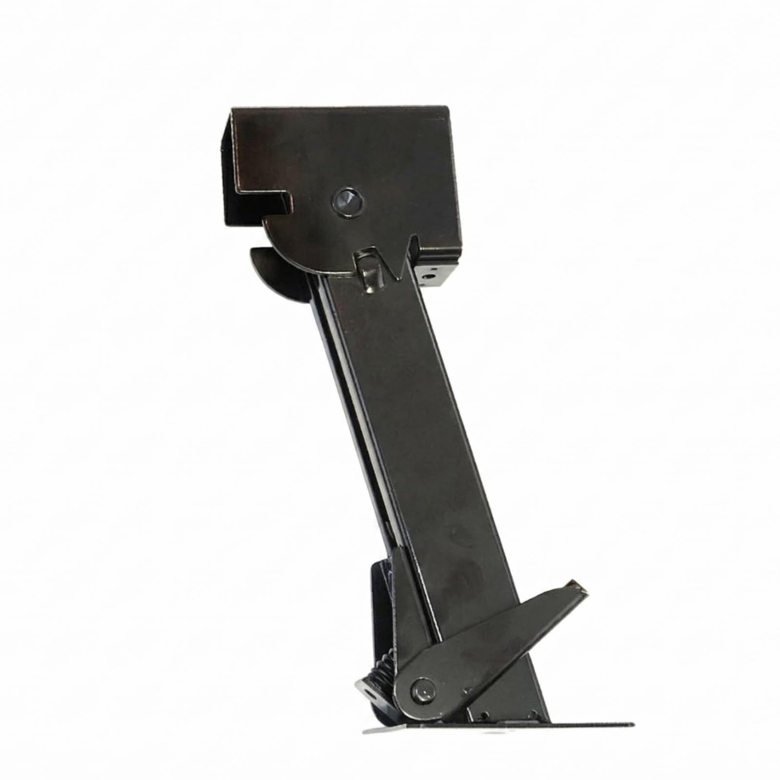 Baoblaze Gamba di Supporto Rimorchio Gamba di Stazionamento Piede di Appoggio Staffa di Montaggio Cric Manuale con Base Piatta E Supporto Angolato per, Nero