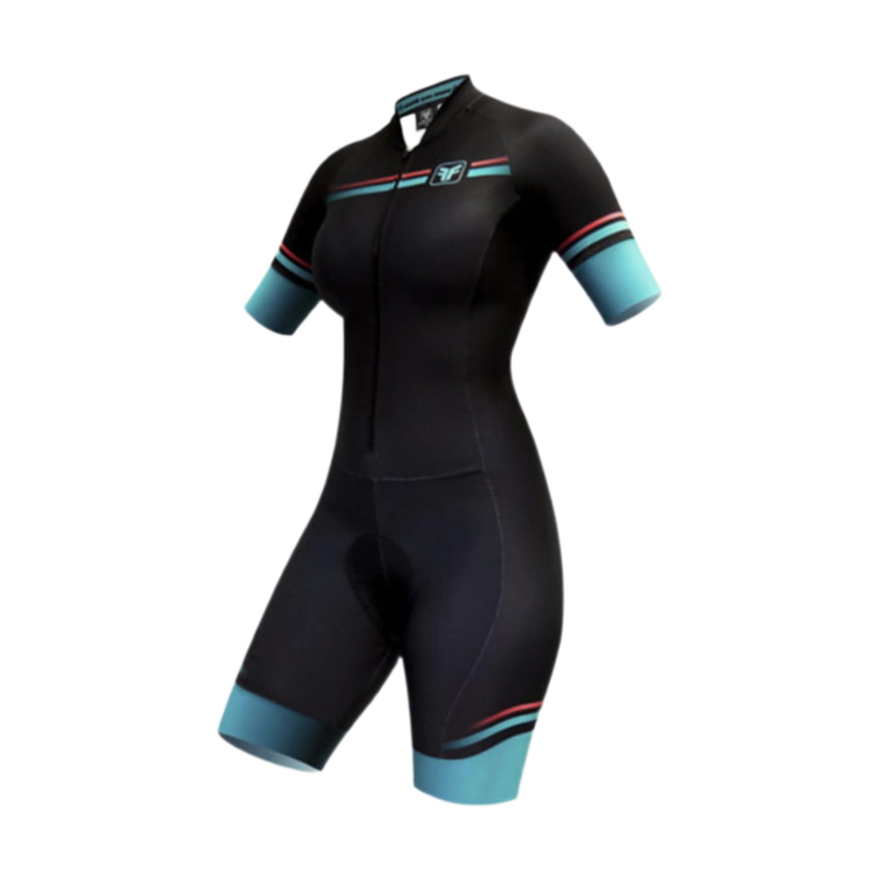 Combinaison de sport à manches courtes pour femme - Triathlon - Vélo de route - Combinaison de course à pied