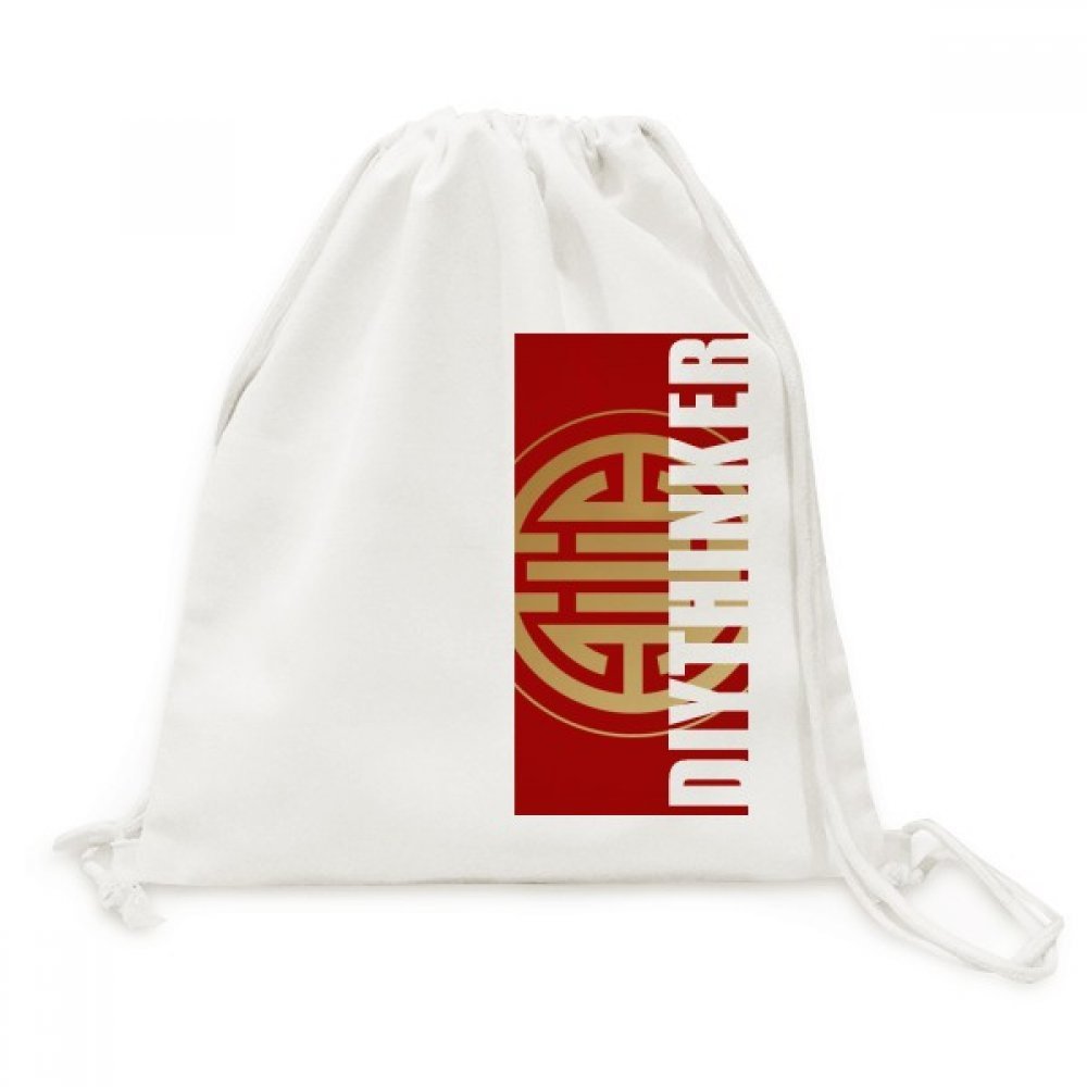 Sac à dos en toile de coton durable avec œillets métalliques et cordon de serrage robuste