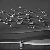 Poly Rattan Sitzgruppe Gartenset mit 2 Stühlen Bank Tisch mit Glasplatte - 8