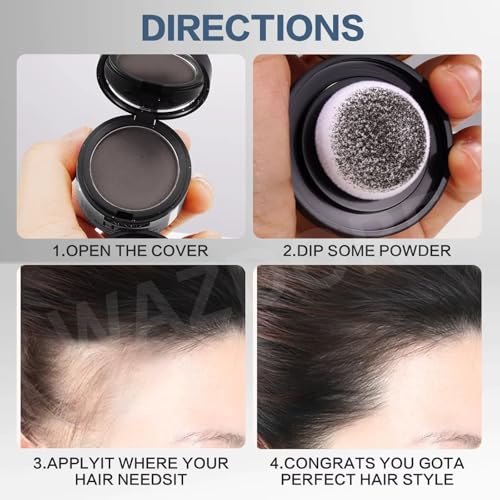 Wazdorf Store Wazdorf Cover-Up Hair Powder Black 4g - Image 6