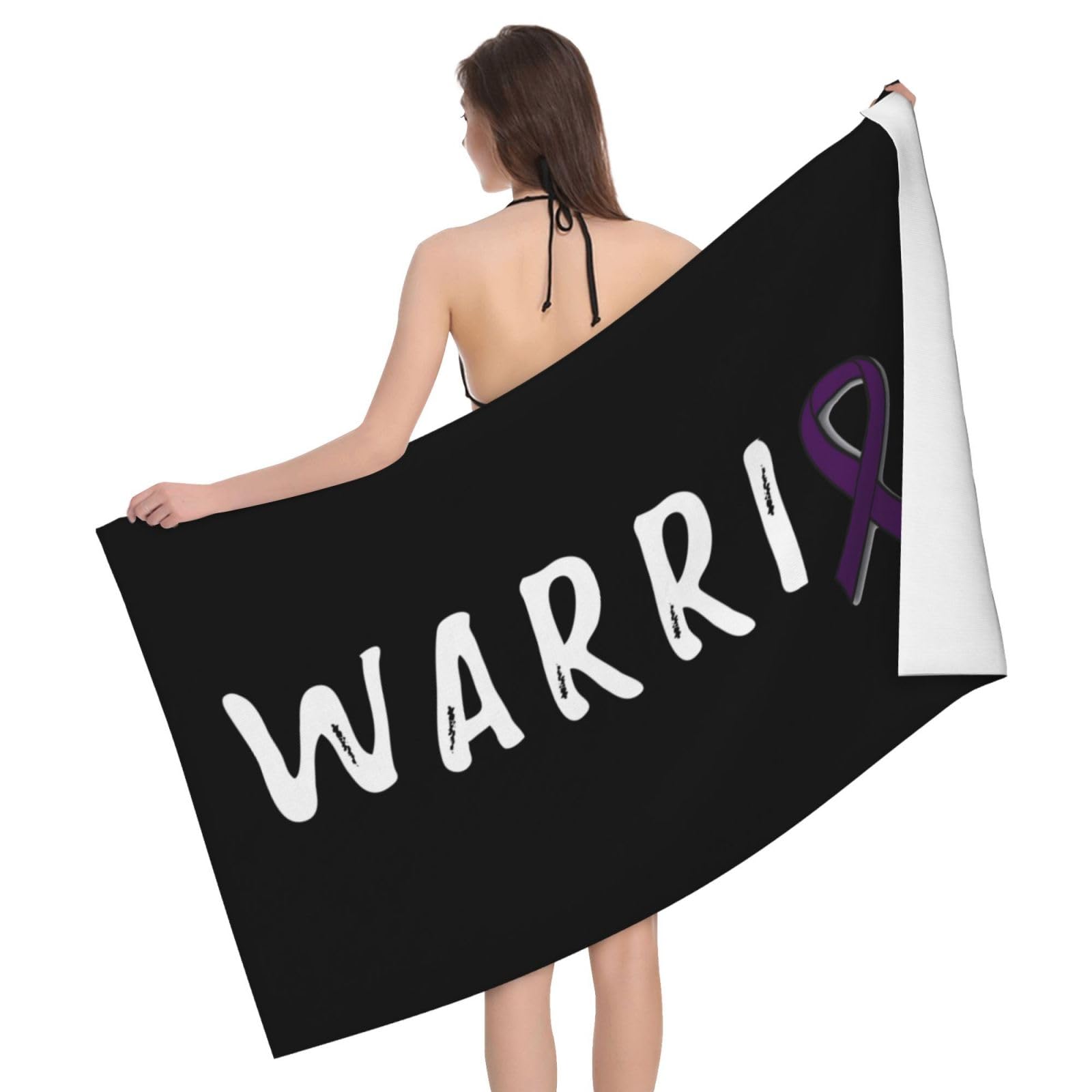 HLBSDM Microfiber Warrior Lupus Awareness Beach Towel Quick Dry Soft Sand Free Beach Towels for Pool Swim Beach Lightweight Thin Towels