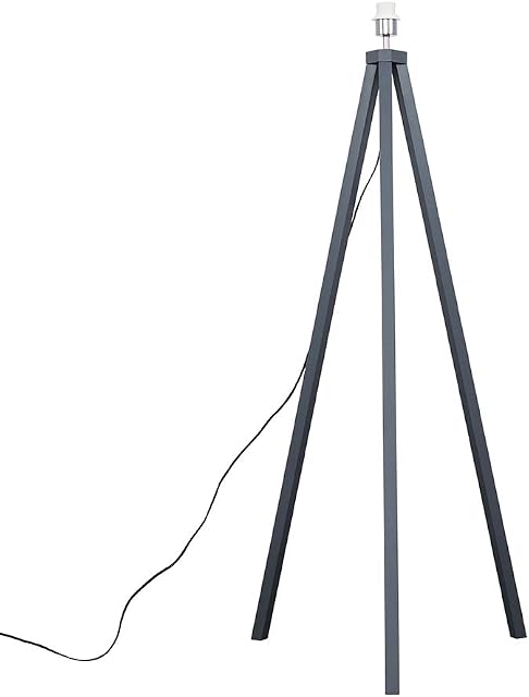MiniSun Modern Grey Wood Tripod Floor Lamp Base