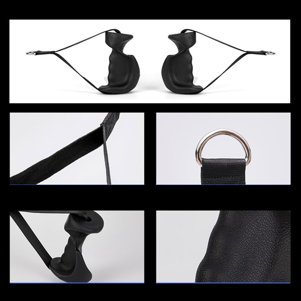 人間工学に基づいたプーリーケーブルマシンハンドルプルダウングリップジムエクササイズハンドル高耐久ワークアウトハンドル。