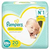 Fralda Pampers Premium Care RN+ - 20 fraldas