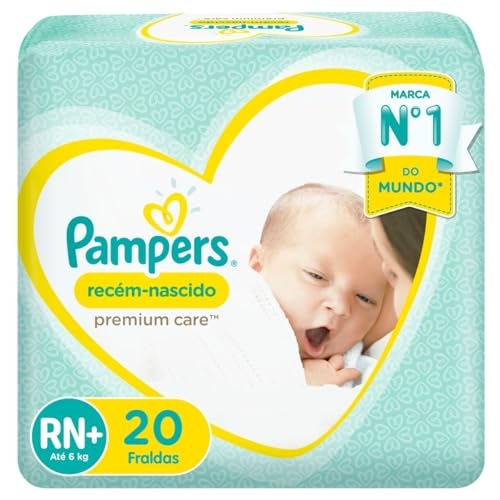 Fralda Pampers Recém-Nascido Tamanho RN+ 20 Unidades