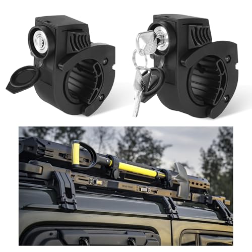 Shovel Holder Rubber Grip Mount Kit with Lock – Fits 0.79