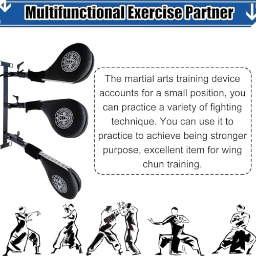 Portable Adjustable Spring Martial Arts Training Dummy for Football, Karate Practice (A Target)