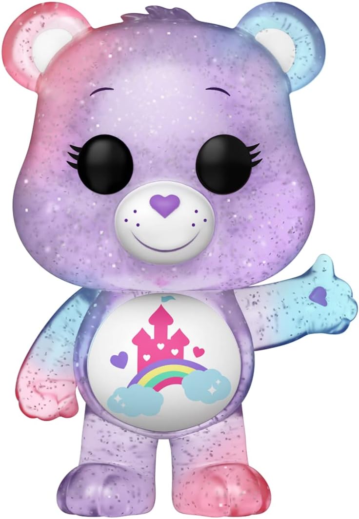 Funko Pop! Animation: Care Bears 40th Anniversary - Care-A-Lot Bear with Translucent Glitter Chase (Styles May Vary)