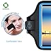 LOVPHONE iPhone 14 Pro Max/14 Max/ 13/12 Pro Max/Samsung Galaxy Note 20/10/9/8 Armband,Sport Running Exercise Gym Case,Fingerprint Sensor Access Supported,Water Resistant and Sweat-Proof (Blue)