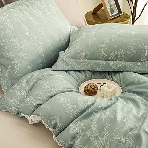 Ikawaapurry Floral King Size Comforter Set For King Bed Farmhouse Boho Bedding Comforter Sets Fluffy Lightweight Flowers Plants All Season 3 Pieces Comforter King #TOP5