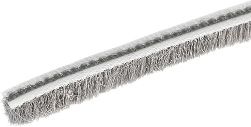 METALLIXITY Burlete de cepillo (316 pulgadas x 14 pulgadas x 32.8 pies), ranura para tarjetas, tira elástica para cepillo de puerta, ventana, armario