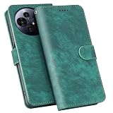 YSONCHAN Custodia per TCL 50 NXTPAPER 5G/TCL 50 PRO NxtPaper 5G, PU Pelle Cover Protettiva a Portafoglio con Blocco RFID, Flip-Top Custodia Antiurto con Magnetica. Verde