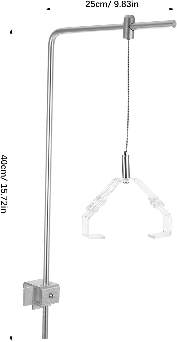 2Pcs Adjustable Fish Tank Light Bracket Aluminum Alloy Aquarium Light Stand Holder for Freshwater and Saltwater Tanks Aquarium Plant