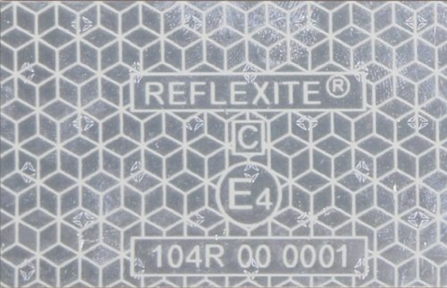 Reflexite Konturmarkierung für Planenaufbauten, segmentiert, weiss, 50 mm breit, 50 m Rolle