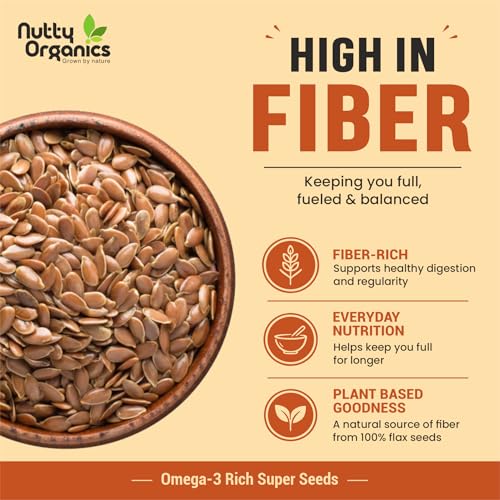 Image of Nutty Organics Premium Super Seeds Combo 800g (4 x 200g) | Super Cleaned & Double Sorted | Carefully Selected Harvest | Chia, Flax, Pumpkin & Sunflower Seeds | Protein, Fiber & Omega-3 Rich