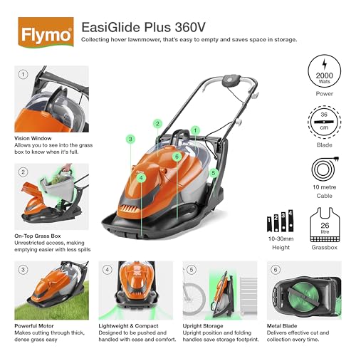 Flymo EasiGlide Plus 360V Hover Mower