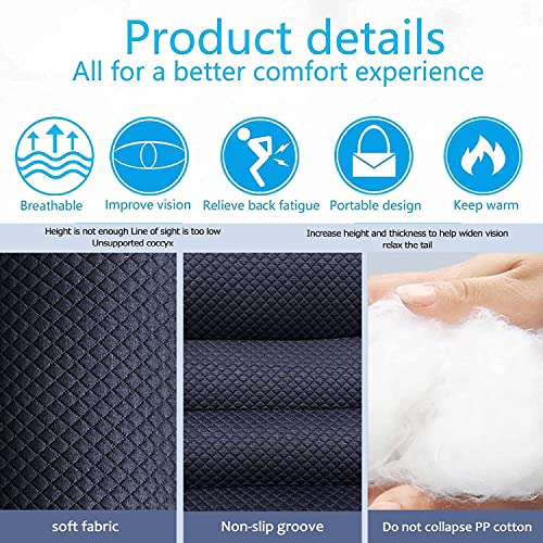 Zavm Adult Booster Seat For Car, Car Booster Seat For Short Drivers, Butt Cushion For Office Chairs, Car Seat Pillows For Driving, Driver Seat Cushion, Car Seat Cushions For Driving, 19"×18"×3" #TOP3