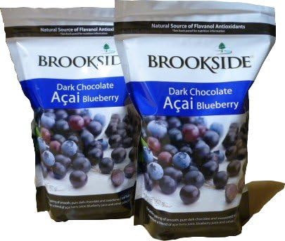 Amazon Brookside ブルックサイド ダークチョコレート アサイ ブルーベリー907ｇ2袋 Brookside フルーツチョコレート 通販