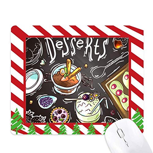 Tapis de souris chocolat fraise, cadeau de Noël original