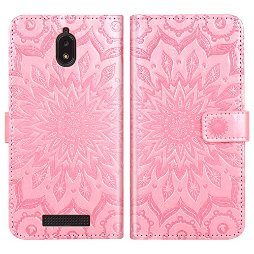 Étui pour BLU View 2 B130DL idéal pour vos sorties avec son design tournesol or rose